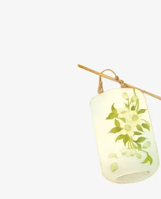 白色灯笼花朵图片免抠