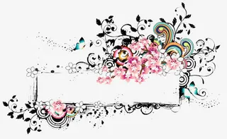 手绘边框装饰图免抠