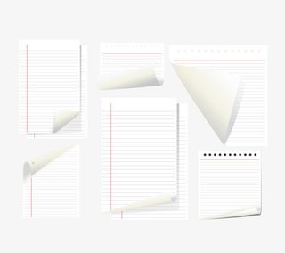 矢量笔记本内页贴纸设计免费图片免抠