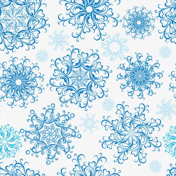 矢量雪花免抠