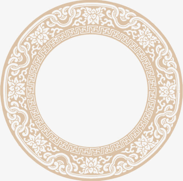 图腾 底纹 中国风 框架免抠