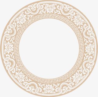 图腾 底纹 中国风 框架免抠