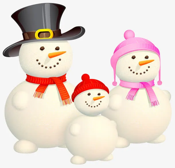 雪人一家免抠