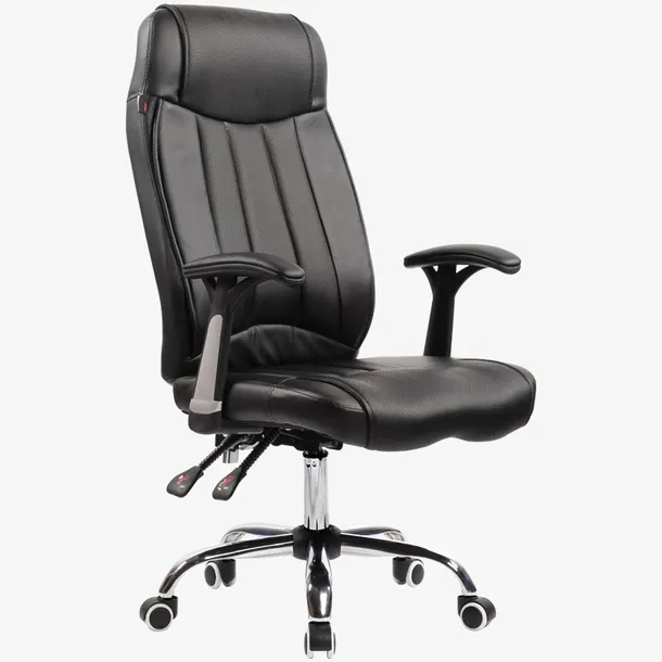 真皮书房家用书桌椅免抠