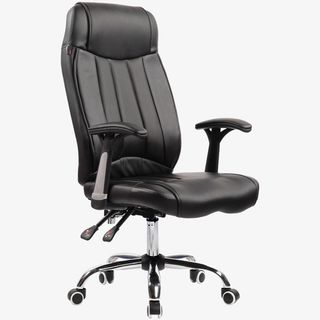 真皮书房家用书桌椅免抠