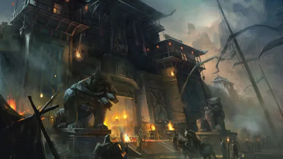 古风游戏原画背景