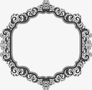 边框角花底纹素材免抠