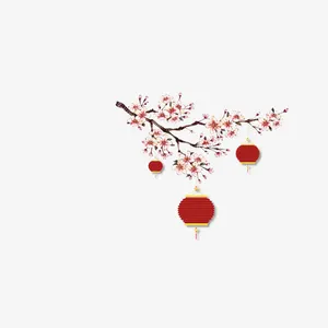 腊梅灯笼免抠
