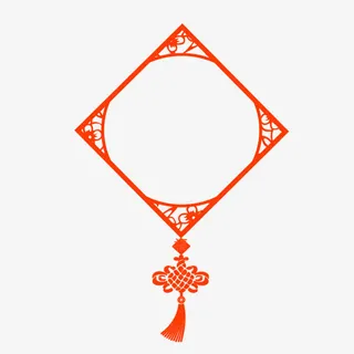 红色中国结免抠