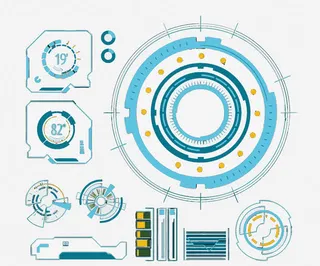 矢量数字元素花纹免抠