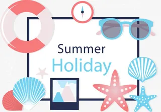 沙滩用品照片免抠