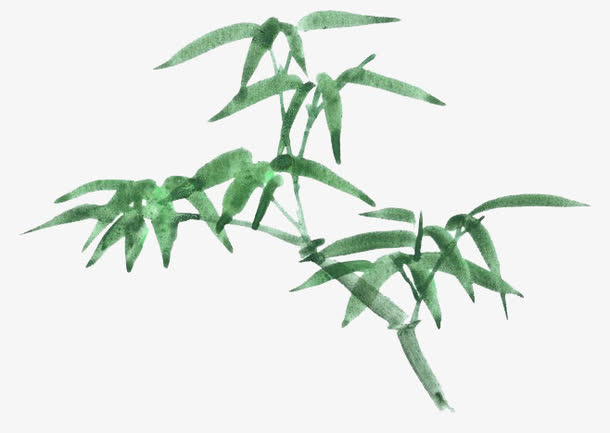 水墨竹子免抠