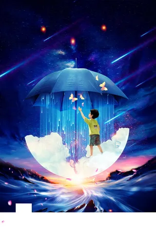 儿童助学爱心助学PSD分层高清