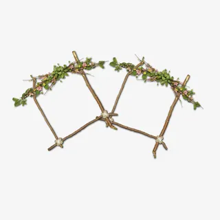 树枝花草边框免抠