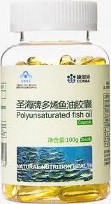 鱼油软胶囊瓶装包装免抠