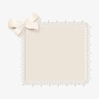 女装店铺布艺装饰淡雅边框免抠