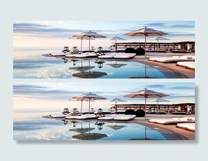 蓝天白云大海度假酒店舒适高清