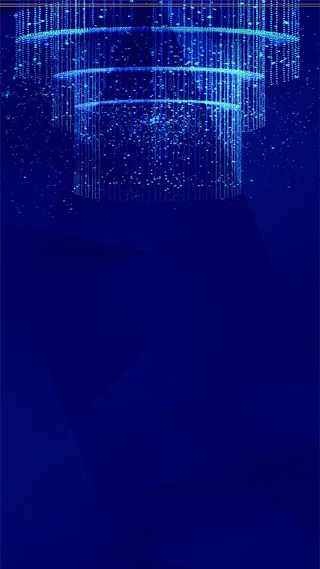 蓝色水晶灯H5背景素材高清