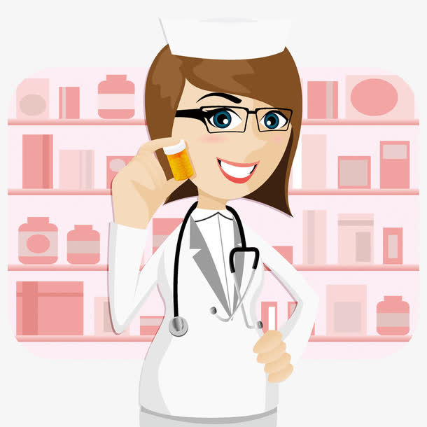 一个在取药的女医生免抠
