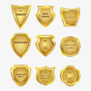 金盾牌高清免扣素材免抠