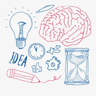 矢量聪明的大脑免抠