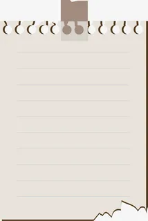 横格本PNG下载免抠