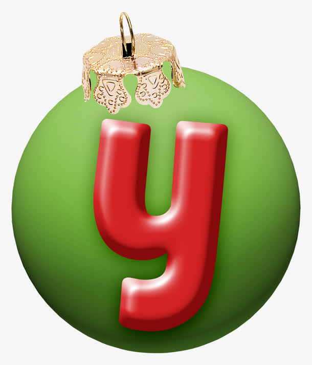 圣诞字母y免抠