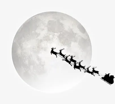 月亮和鹿免抠
