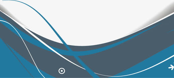 抽象蓝色科技线条免抠