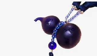 蓝色大葫芦素材免抠