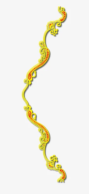 金色花边素材免抠