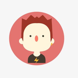 用户扁平人物头像png辉免抠