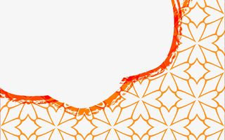 橙色叶子底纹免抠