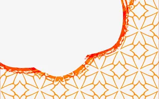 橙色叶子底纹免抠