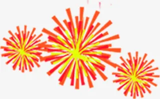 庆典开业烟花礼花免抠