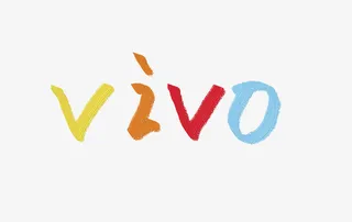 水彩颜料手绘vivo手机logo免抠