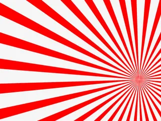 红色光芒四射免抠