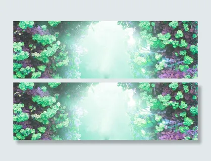 绿色花纹背景高清