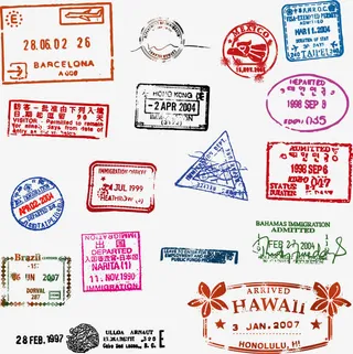 中国海关邮戳免抠