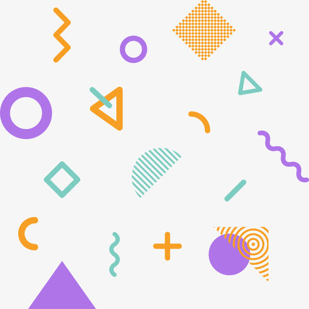 孟菲斯风格几何形状基本形状免抠