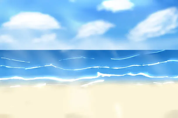 夏之海洋卡通素材免抠