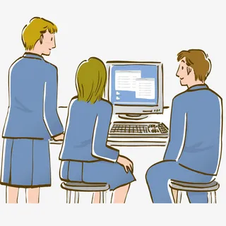 学生会png元素免抠