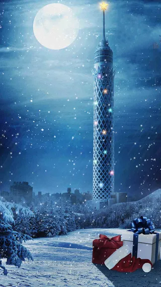 圣诞H5背景素材高清