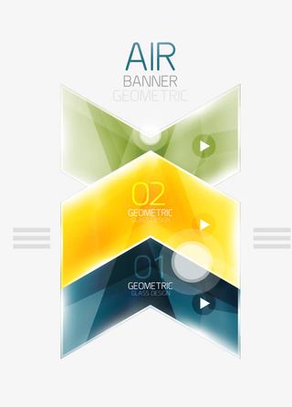 创意彩色箭头设计矢量素材免抠