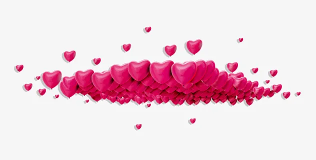 一堆漂浮的心背景 一堆漂浮的心背景