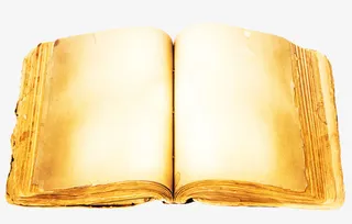 打开的书籍免抠