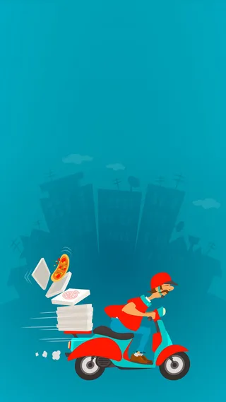 扁平卡通H5背景高清