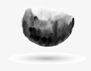 中国风水墨笔触笔刷矢量素材免抠