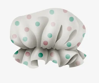 小圆点浴帽免抠