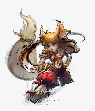 手绘卡通光效人物免抠